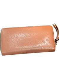 Jimmy Choo Pink Embossed Leather Zip-Around Wallet