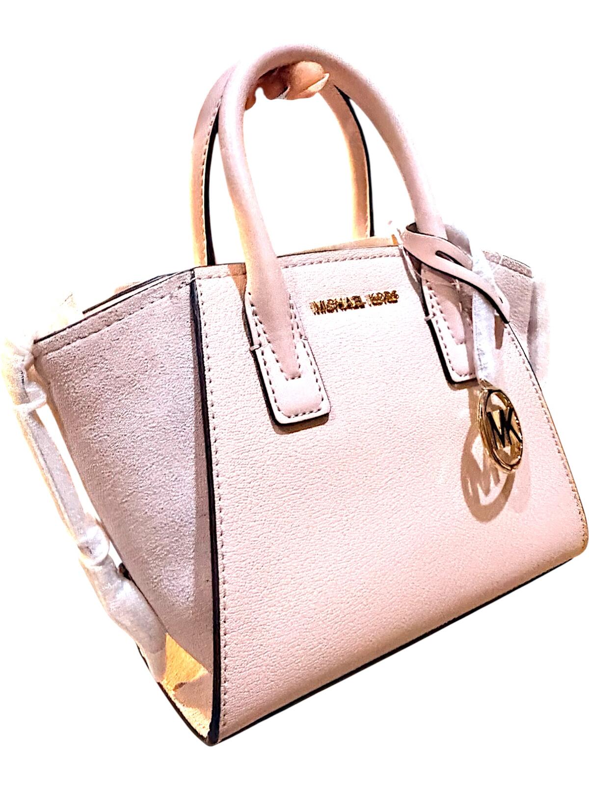 Michael Kors Avril Small Satchel Crossbody Handbag in Light Pink NWT