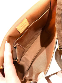 Louis Vuitton Authentic Monogram Bosphore Messenger Crossbody Bag Brown Canvas w/ COA