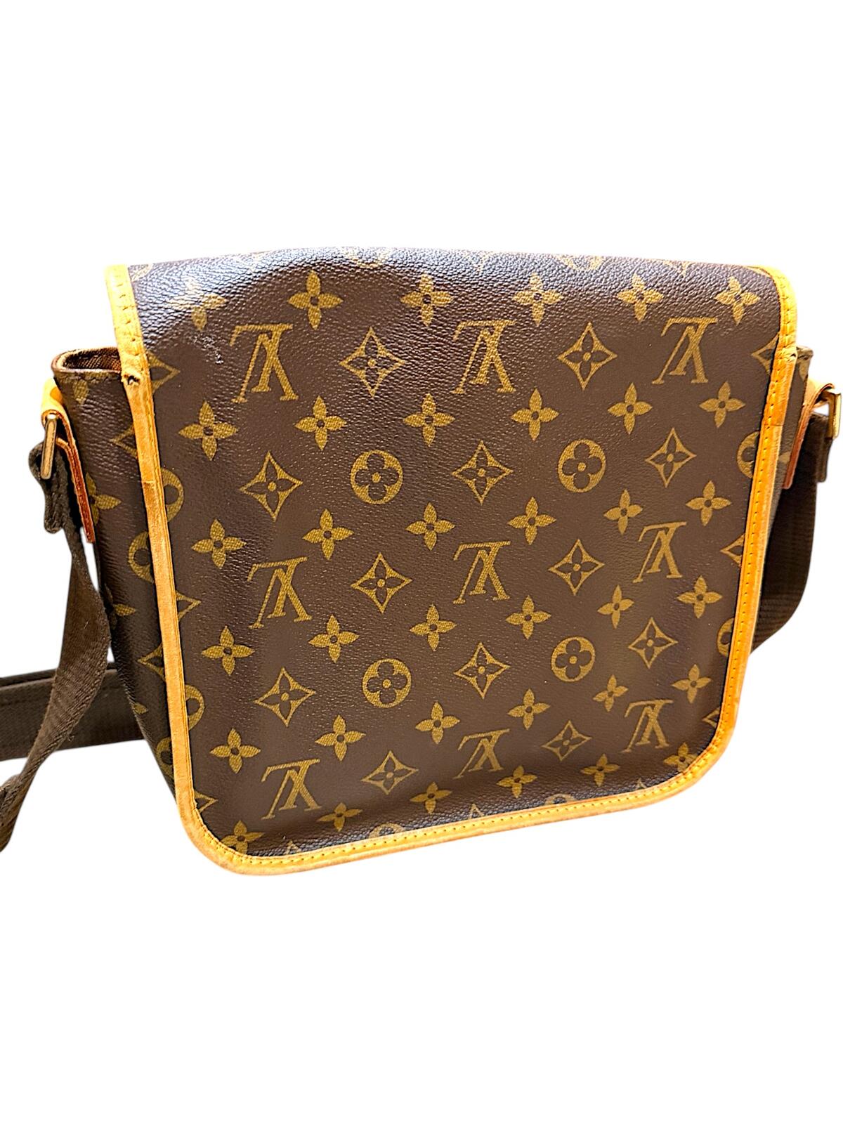 Louis Vuitton Authentic Monogram Bosphore Messenger Crossbody Bag Brown Canvas w/ COA