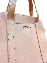 Furla Pink Dome Saffiano Leather Crossbody Bag