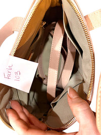 Furla Pink Dome Saffiano Leather Crossbody Bag