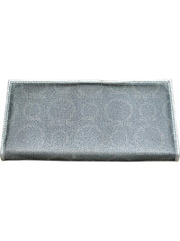 Salvatore Ferragamo Silver Leather Wallet NWOT