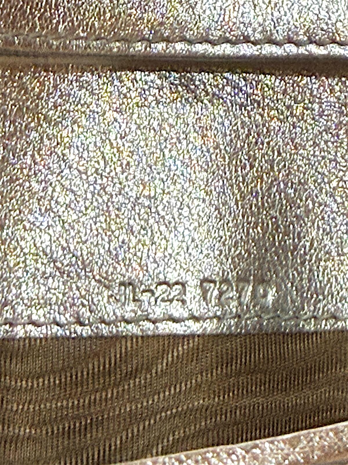 Salvatore Ferragamo Silver Leather Wallet NWOT