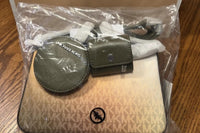 Michael Kors Ombre Olive Jet Set Crossbody Bag with Coin and Card Holders NWT