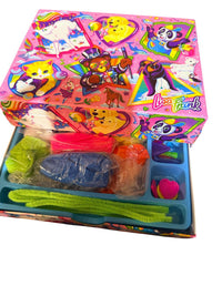 Vintage Y2K Lisa Frank Jewelry Box Craft Organizer Rainbow Animals Activity Set