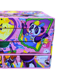 Vintage Y2K Lisa Frank Jewelry Box Craft Organizer Rainbow Animals Activity Set