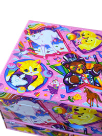 Vintage Y2K Lisa Frank Jewelry Box Craft Organizer Rainbow Animals Activity Set