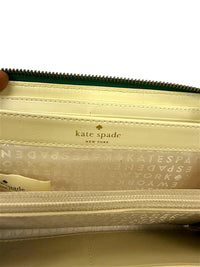 Kate Spade Grant Street Stacy Green Spring Bloom Bi-fold Zip Wallet