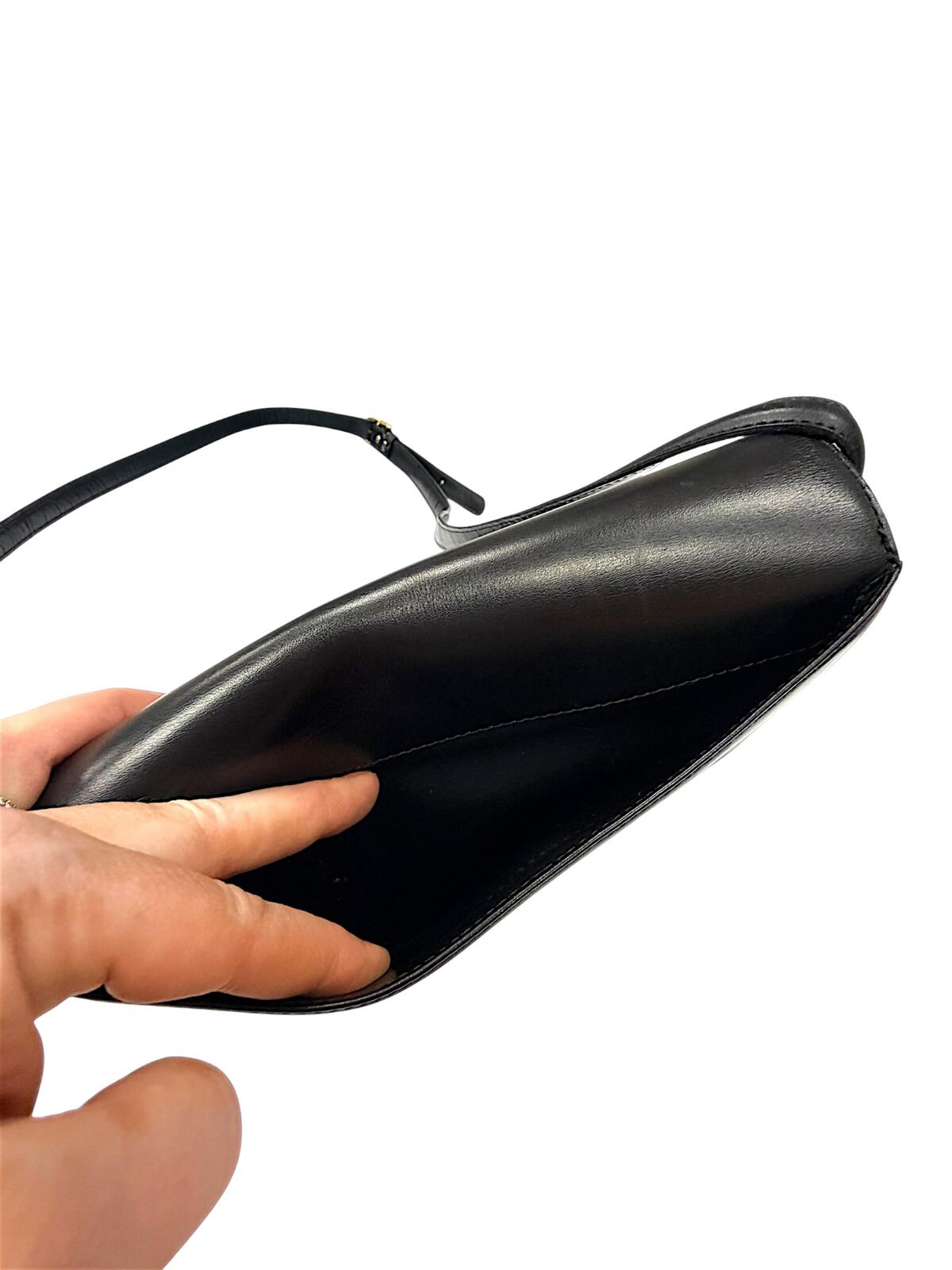 Kate Spade New York Black Glitter Zip Pouch Wristlet