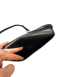 Kate Spade New York Black Glitter Zip Pouch Wristlet