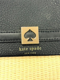 Kate Spade New York Straw and Leather Crossbody Bag