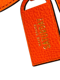 Kate Spade Saturday Orange and Beige Colorblock Canvas Satchel Bag