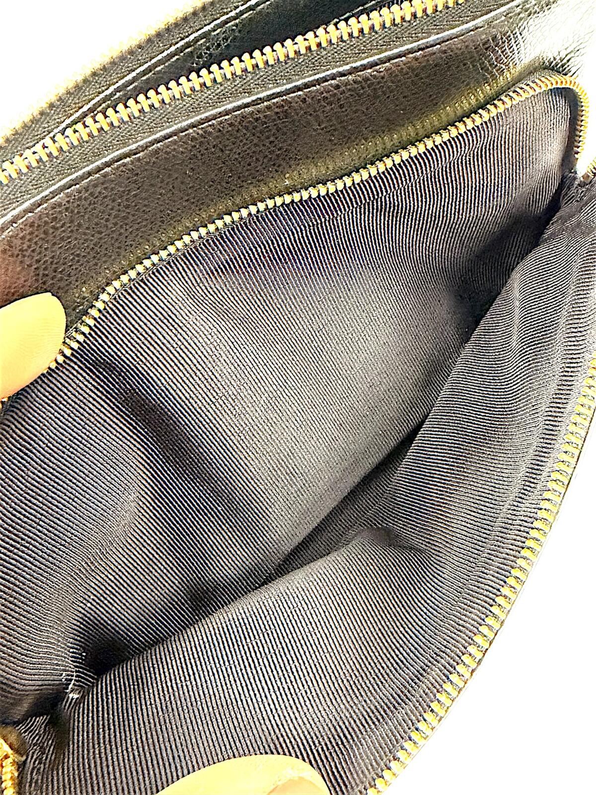 Furla Black Pebbled Leather Zip Crossbody Bag with Gold-Tone Hardware