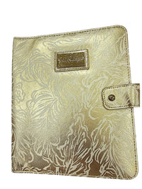 Lilly Pulitzer Gold Metallic Floral Agenda Cover