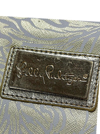 Lilly Pulitzer Gold Metallic Floral Agenda Cover