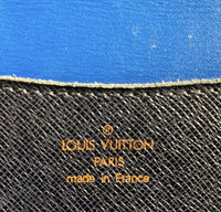 Louis Vuitton Grenelle Blue Epi Leather Crossbody Shoulder Bag Rare Vintage