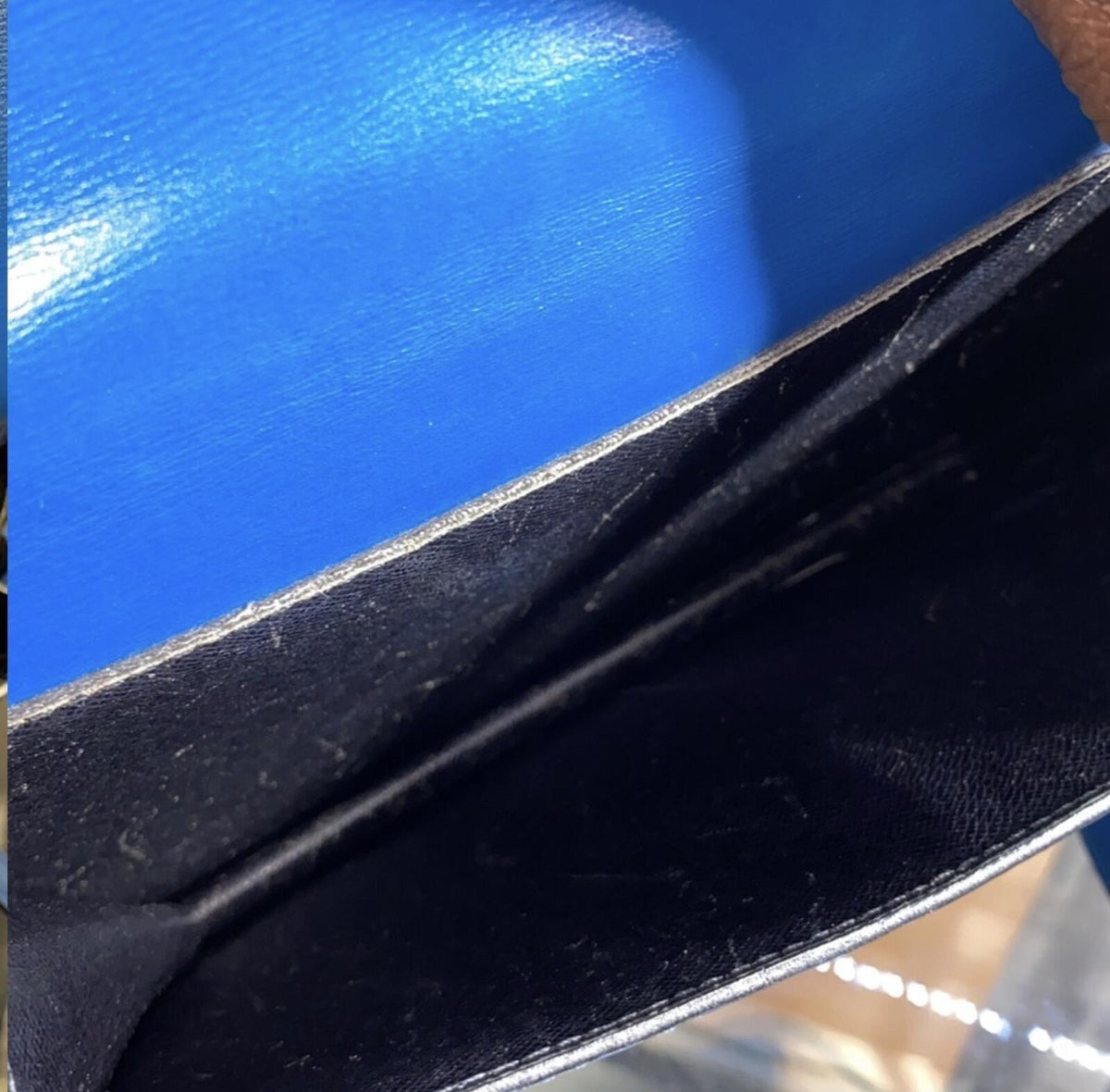 Louis Vuitton Grenelle Blue Epi Leather Crossbody Shoulder Bag Rare Vintage