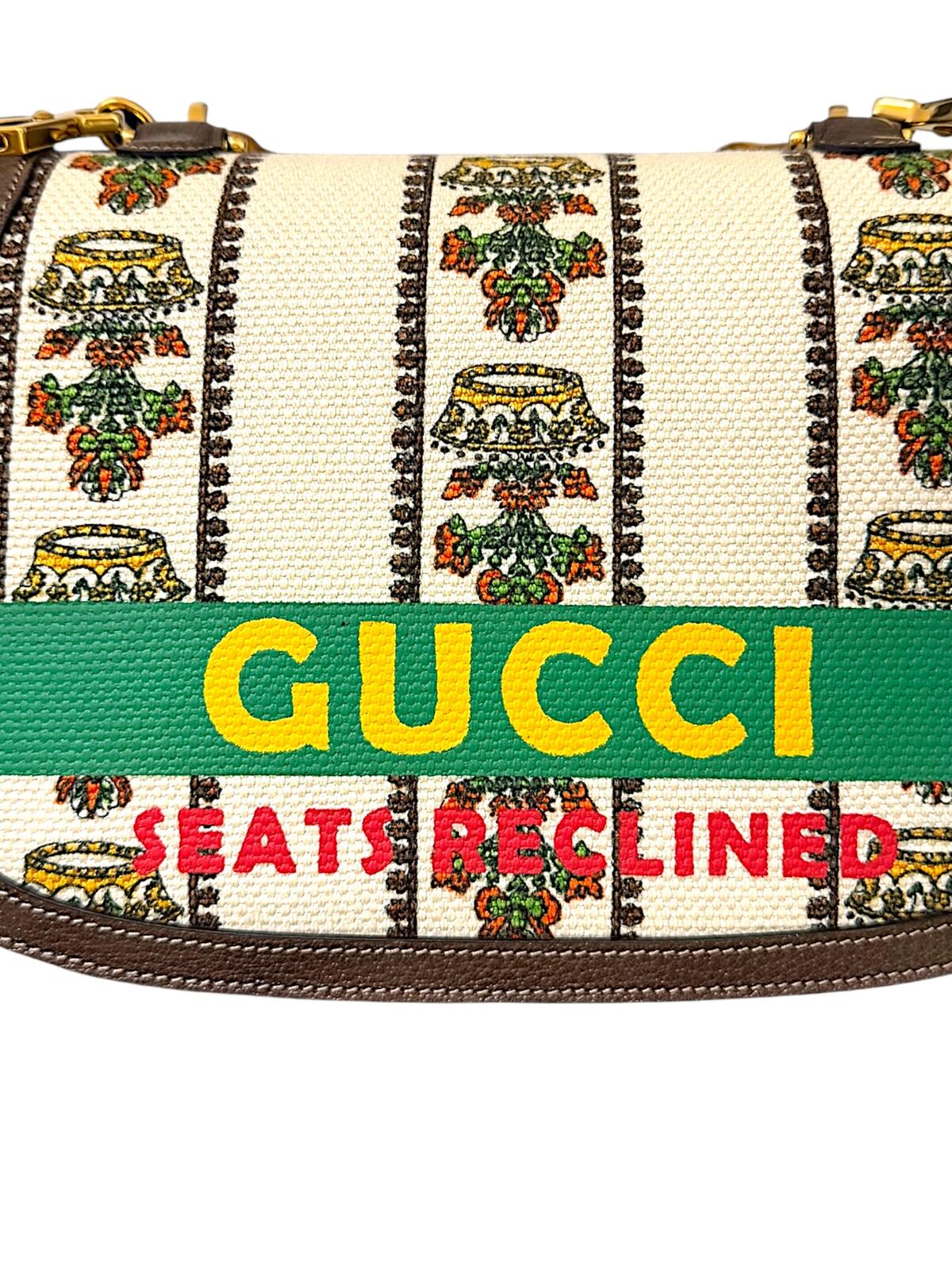 Gucci 100 Centennial Music Is Mine Bamboo 1947 Medium Top Handle Bag