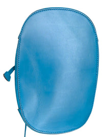 Gucci Bright Diamante Drawstring Bucket Bag Turquoise Blue Leather