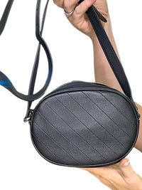 GUCCI SAKAI BE GREEN MINI BLONDIE BLACK LEATHER LOGO CROSSBODY SHOULDER BAG
