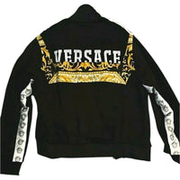 Versace Black and Gold Zip up Jacket