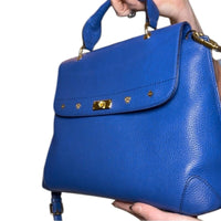 MCM Blue Leather Handbag