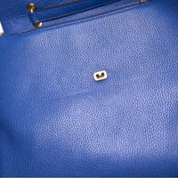 MCM Blue Leather Handbag