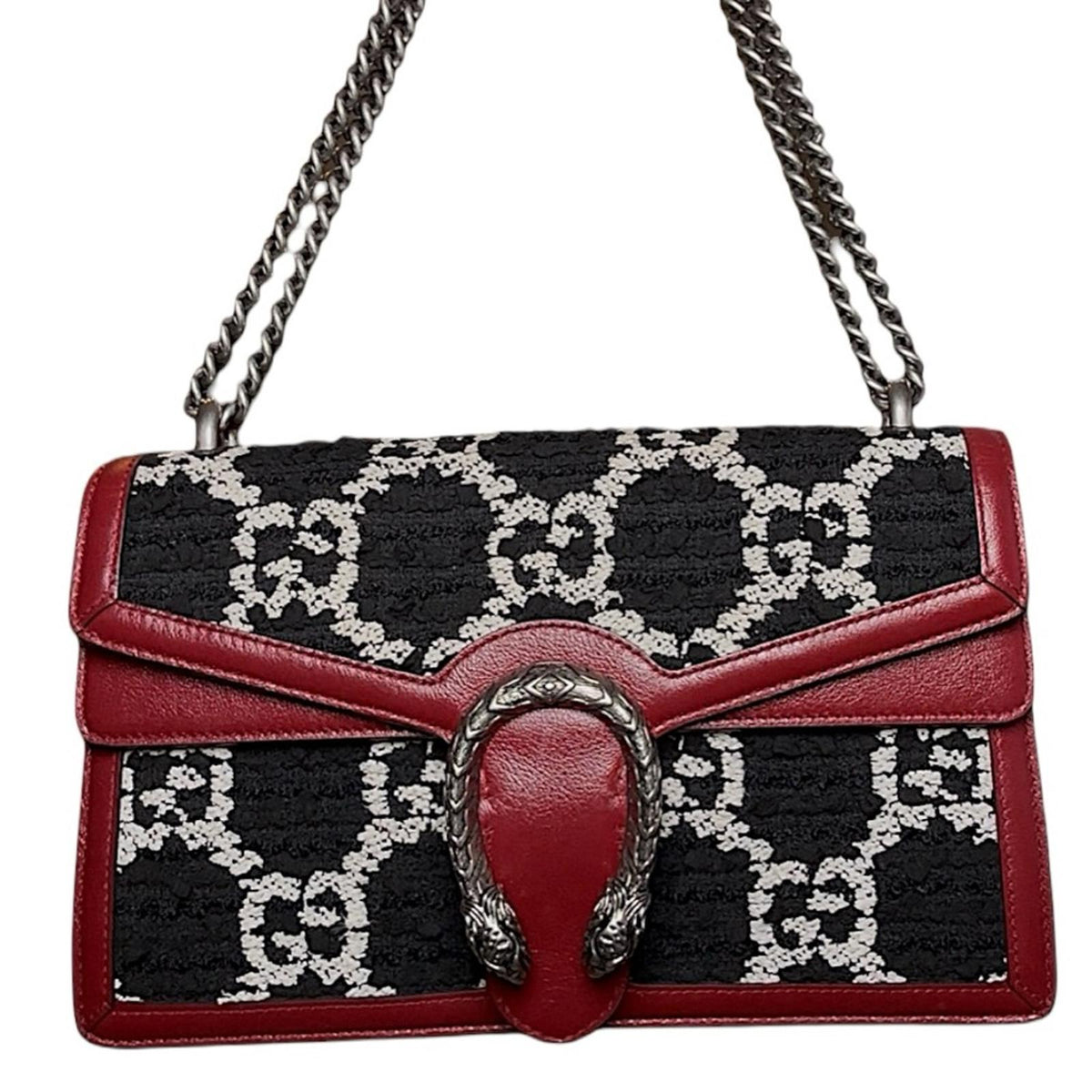 Gucci Multicolor GG Tweed Dionysus Shoulder Bag