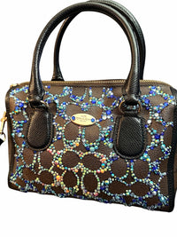 Coach Signature Mini Bennett Crossbody Custom Bedazzled w/ rhinestones