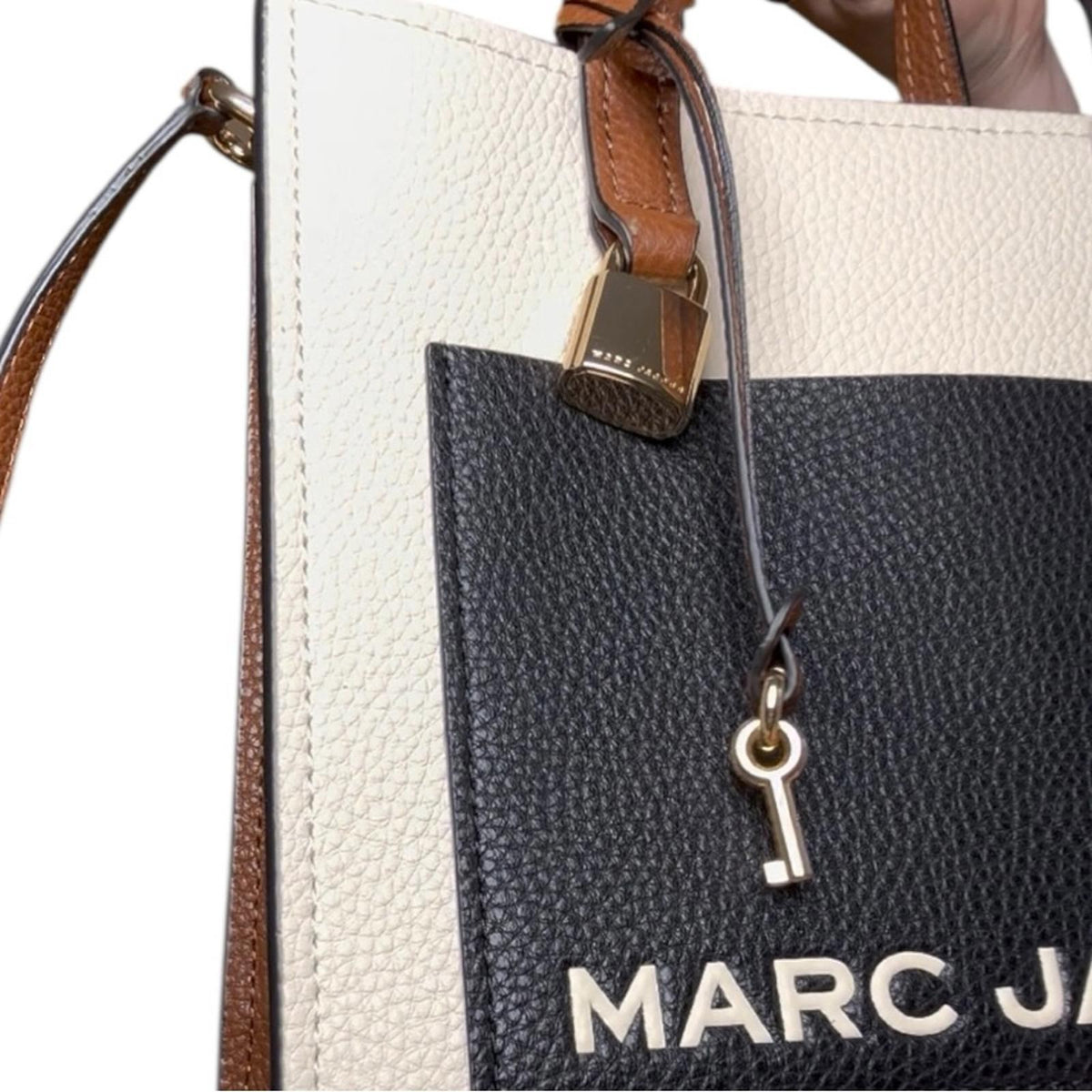 Marc Jacobs Black and Cream Handbag with matching wallet