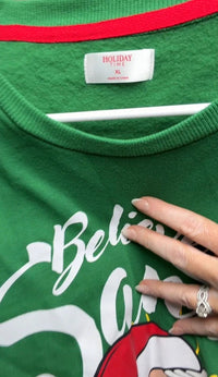Holiday Time Green crewneck sweatshirt size XL skuM