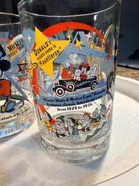 Disney 100 Years of Magic Mickey Mouse Character Glass Set of 2 skuS