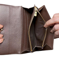 Louis Vuitton Damier Ebene Sarah Wallet w/ Box & COA