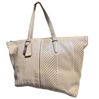 Coach Tan Perforated Tote Bag