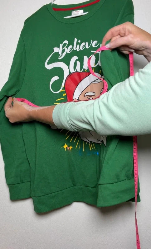 Holiday Time Green crewneck sweatshirt size XL skuM