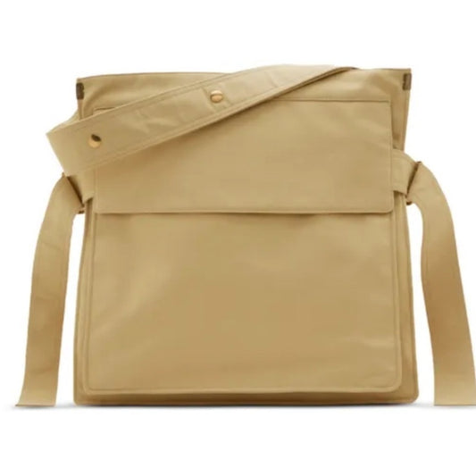 BURBERRY Trench Fabric Tote Beige Nylon with Check Scarf Accent NWT