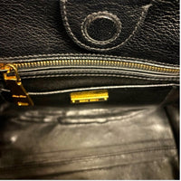 Miu Miu Quilted Denim & Black Leather Tote Satchel