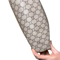 GUCCI Plus Vintage GG Supreme Tote Bag Beige Brown Canvas