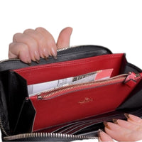 Valentino Garavani VLTN Rockstud Zip-Around Wallet Black w/ COA