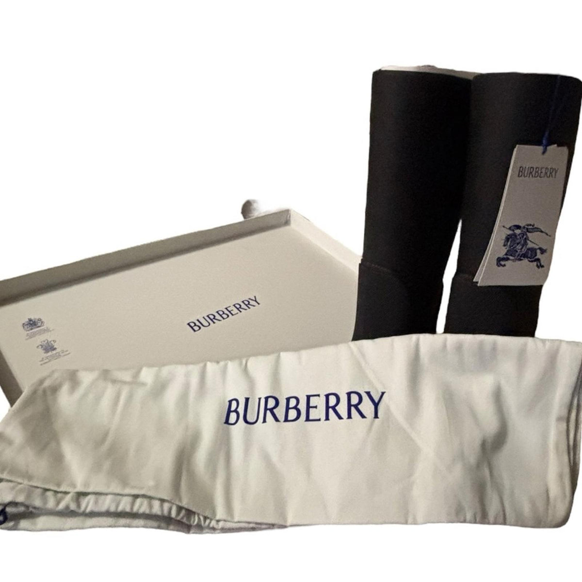 Burberry Prorsum Marsh High Black Rain Boots Women’s Size EU 38 US 7.5