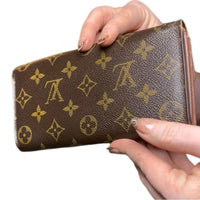 Louis Vuitton Sarah Wallet Monogram Canvas Brown w/Box & COA