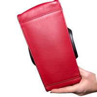 Fendi Red Tri-Color Grace Leather Medium Flip Bag