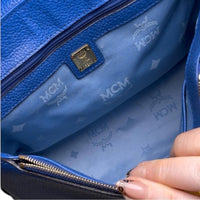 MCM Blue Leather Handbag