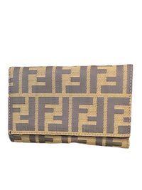 Vintage Fendi Zucca FF Monogram Canvas Wallet Brown