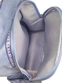 Brighton Bandana Love Backpack Blue Paisley Butterfly Heart Print Backpack NWT