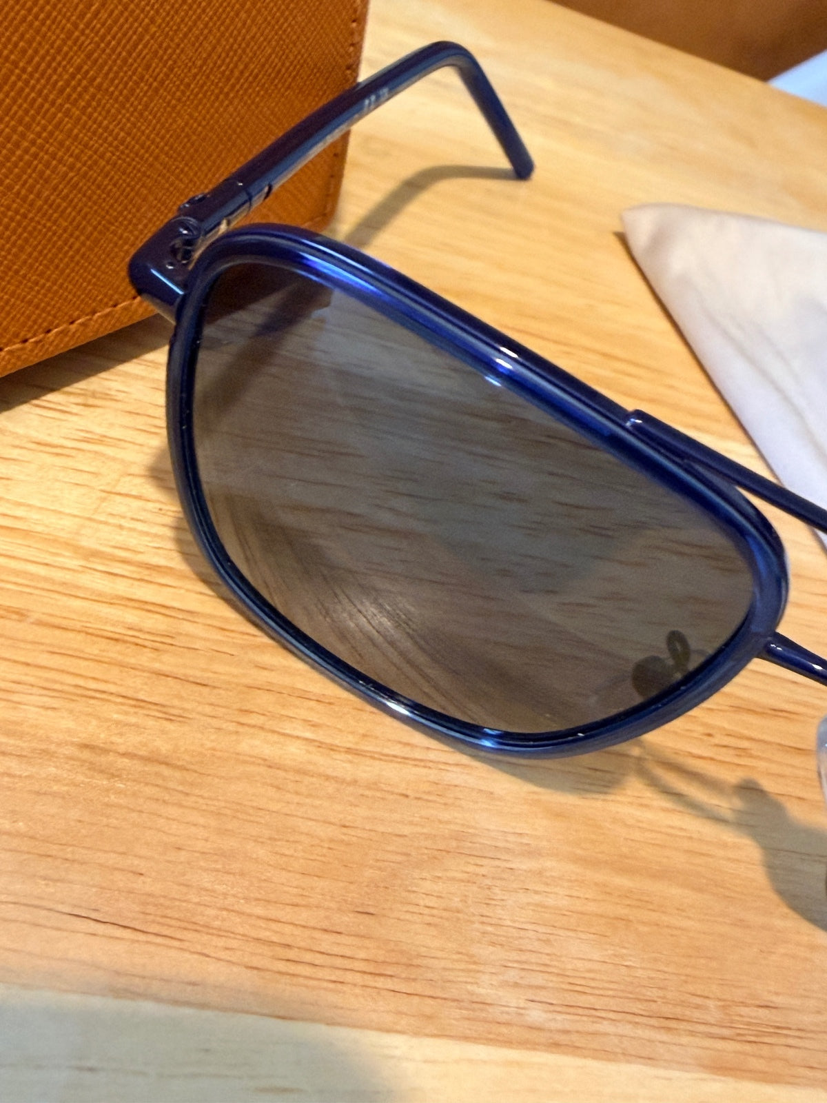 Tory Burch TY6090 Blue Aviator Sunglasses with Case