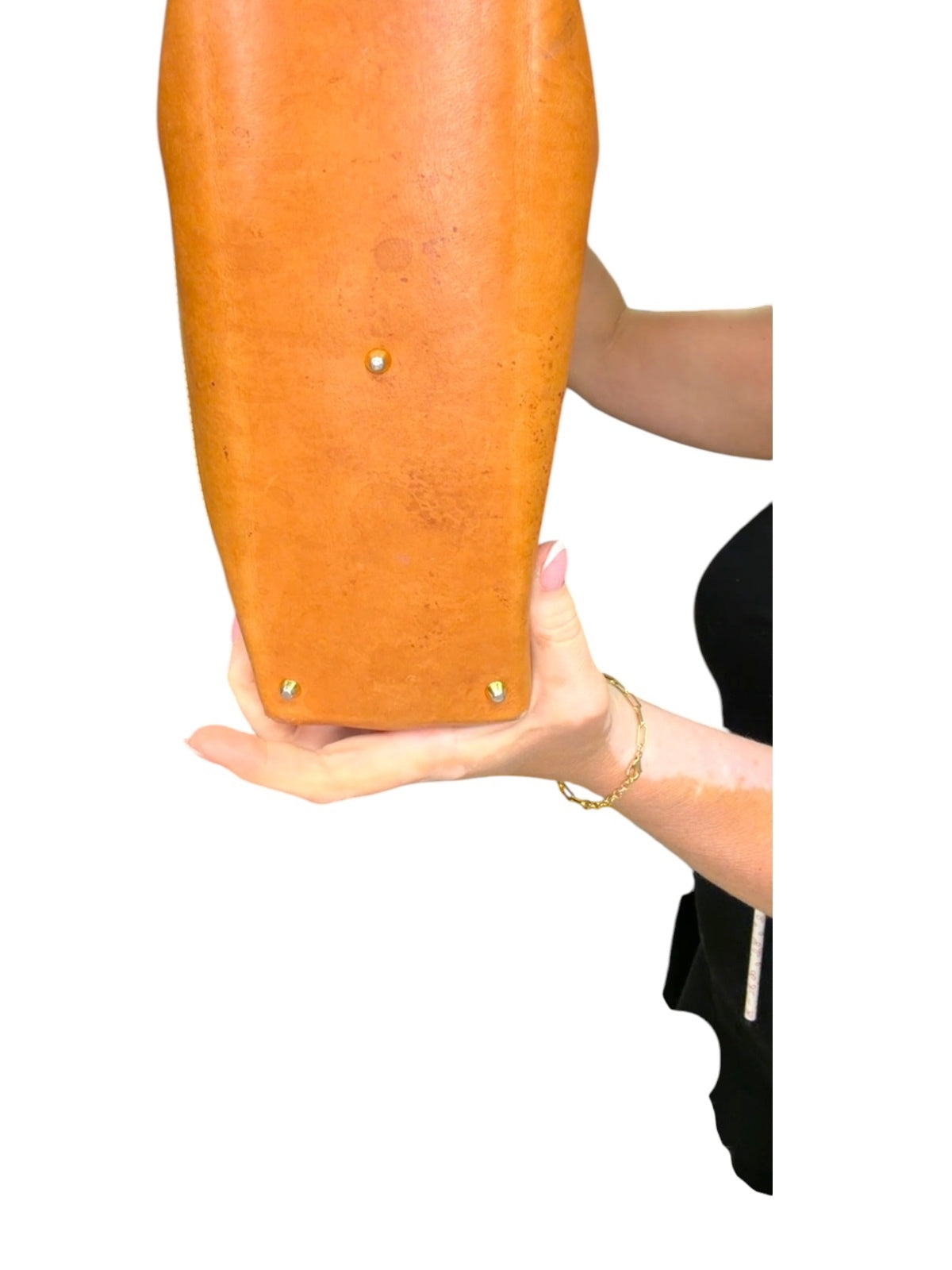 Alviero Martini 1A Classe Geo Classic Leather Tote Bag