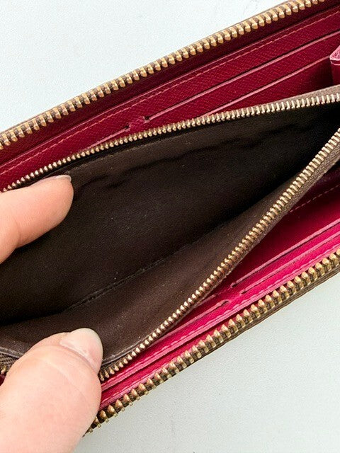Louis Vuitton Monogram Canvas Zip Around Wallet