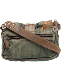 Christian Dior Denim Gaucho Saddle Bag and Brown Leather Crossbody Bag with Key Charm